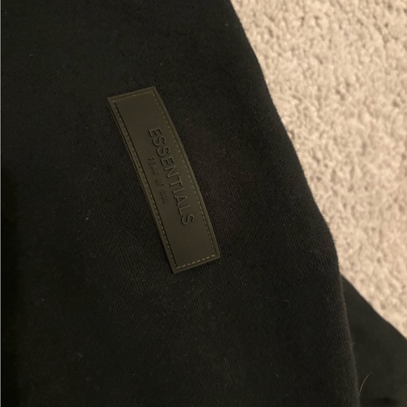 women’s black essentials hoodie - Picture 3 of 4